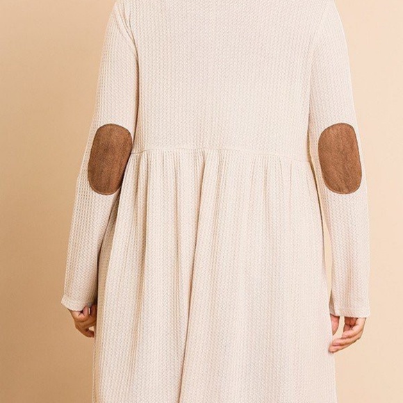 Long Sleeve Round Neck Dress - Picture 3 of 3